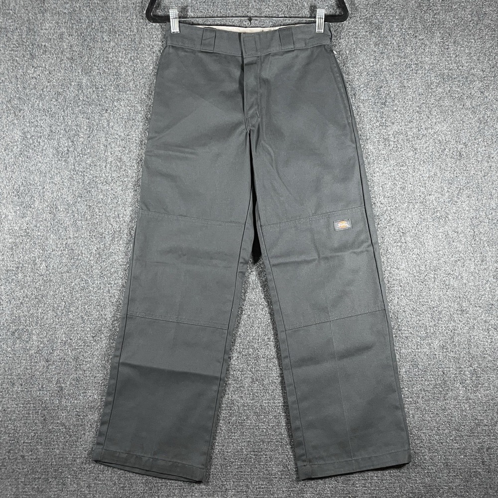 Dickies Loose Fit Double Knee Work Pants Dark Gray Womens Size 28x30 #3065